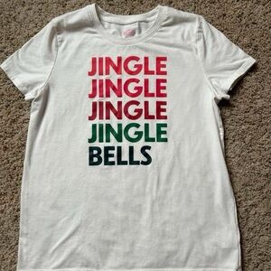 Wondershop Red and White Festive Tee Short Sleeve